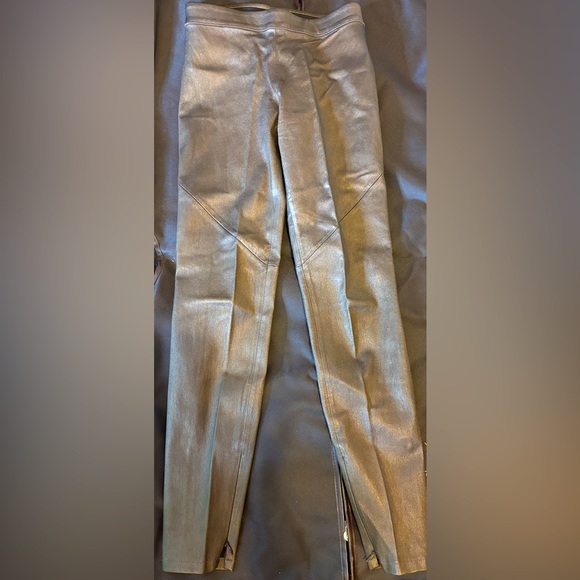 Two pair of brand new Elie Tahiri pants with lamb leather! - Picture 1 of 7